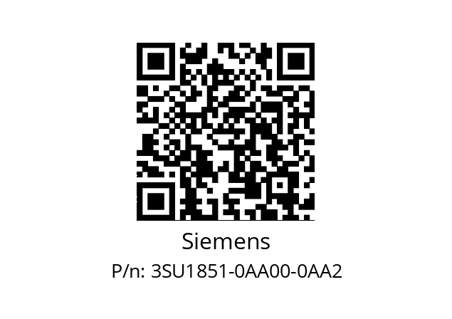   Siemens 3SU1851-0AA00-0AA2