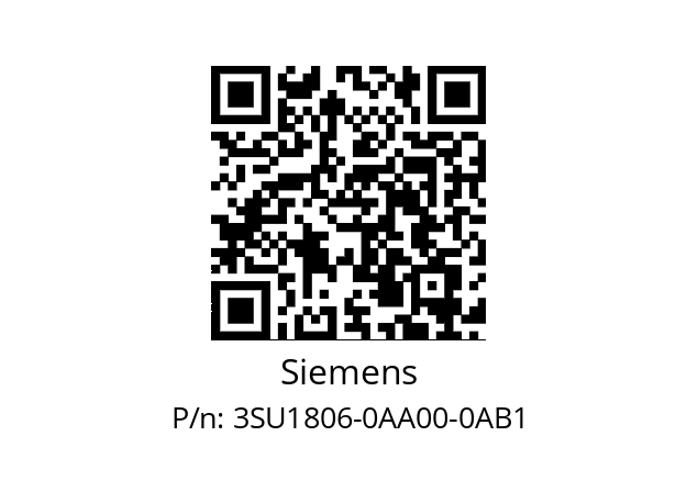   Siemens 3SU1806-0AA00-0AB1