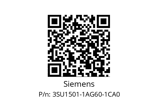   Siemens 3SU1501-1AG60-1CA0