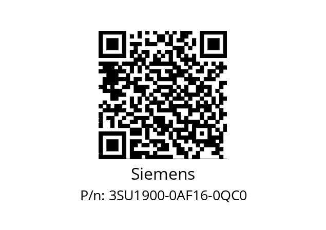   Siemens 3SU1900-0AF16-0QC0