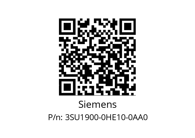   Siemens 3SU1900-0HE10-0AA0