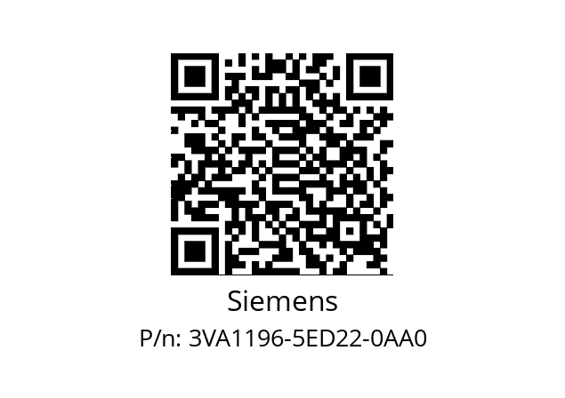   Siemens 3VA1196-5ED22-0AA0