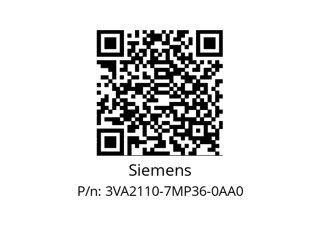   Siemens 3VA2110-7MP36-0AA0