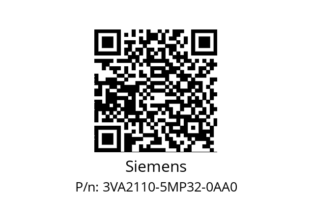   Siemens 3VA2110-5MP32-0AA0