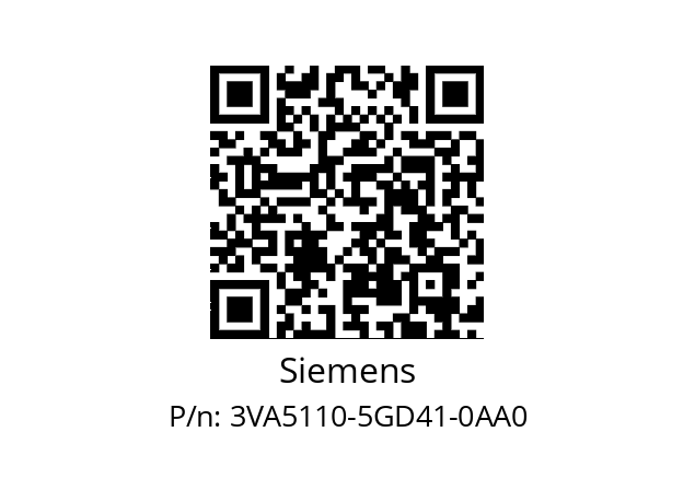   Siemens 3VA5110-5GD41-0AA0