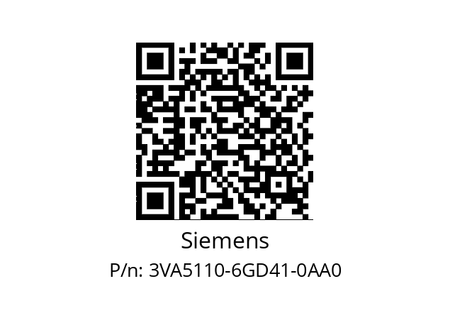   Siemens 3VA5110-6GD41-0AA0