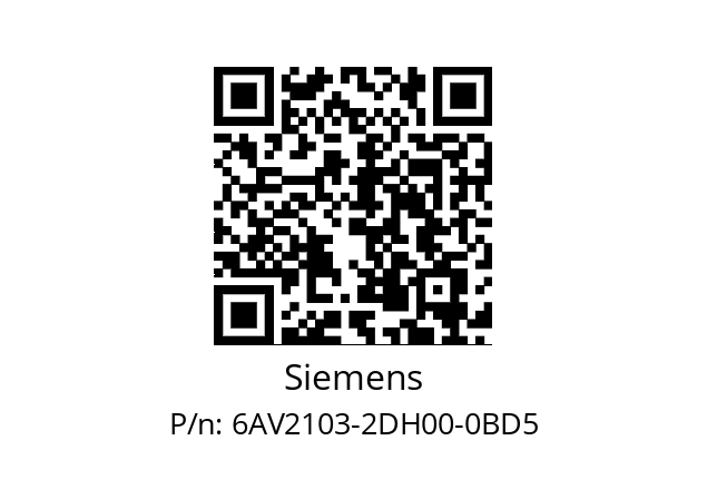   Siemens 6AV2103-2DH00-0BD5