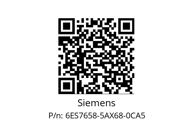   Siemens 6ES7658-5AX68-0CA5