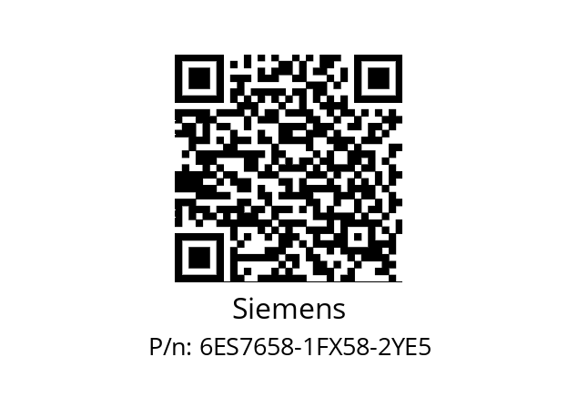   Siemens 6ES7658-1FX58-2YE5