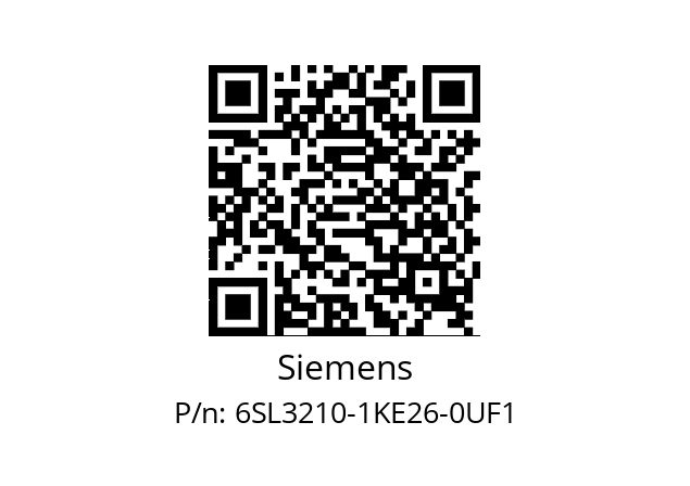   Siemens 6SL3210-1KE26-0UF1