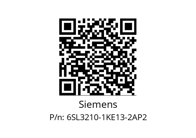   Siemens 6SL3210-1KE13-2AP2