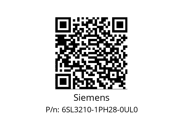   Siemens 6SL3210-1PH28-0UL0