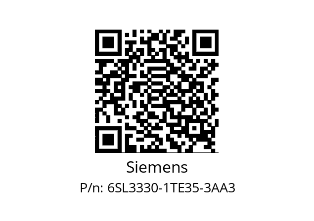   Siemens 6SL3330-1TE35-3AA3