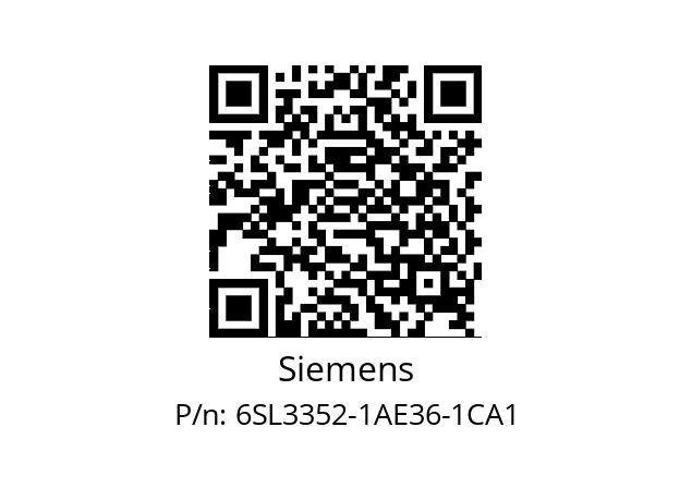   Siemens 6SL3352-1AE36-1CA1