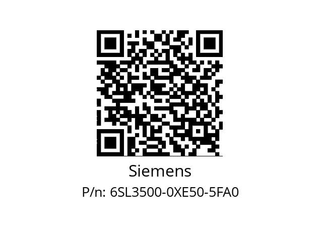   Siemens 6SL3500-0XE50-5FA0