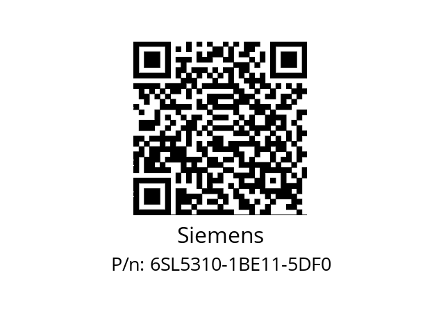   Siemens 6SL5310-1BE11-5DF0