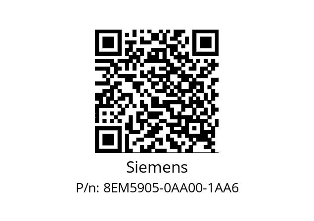   Siemens 8EM5905-0AA00-1AA6