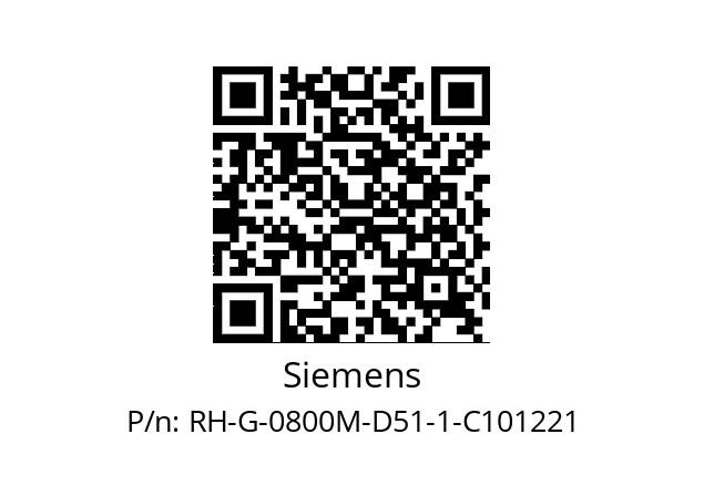   Siemens RH-G-0800M-D51-1-C101221