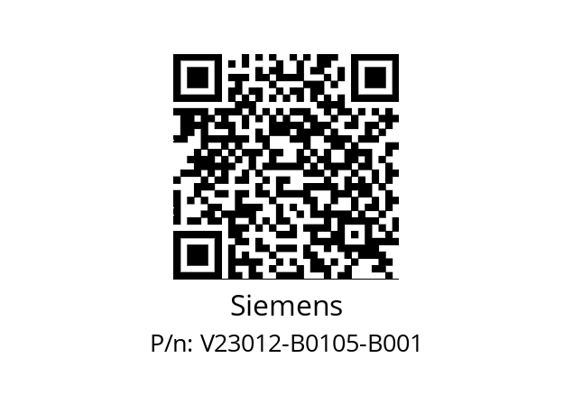   Siemens V23012-B0105-B001