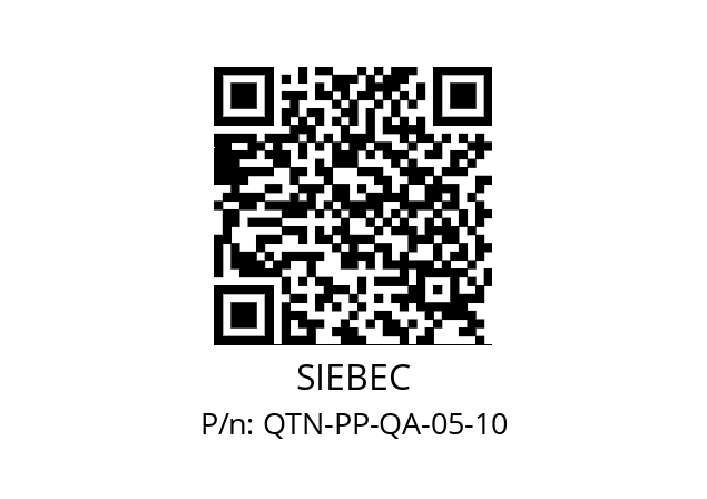   SIEBEC QTN-PP-QA-05-10