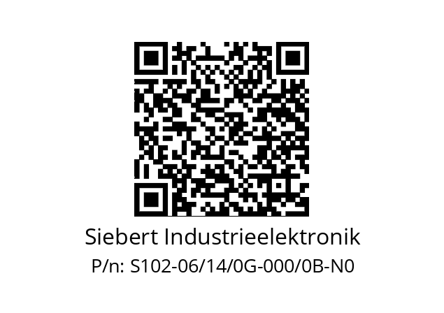   Siebert Industrieelektronik S102-06/14/0G-000/0B-N0