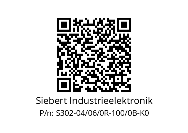   Siebert Industrieelektronik S302-04/06/0R-100/0B-K0