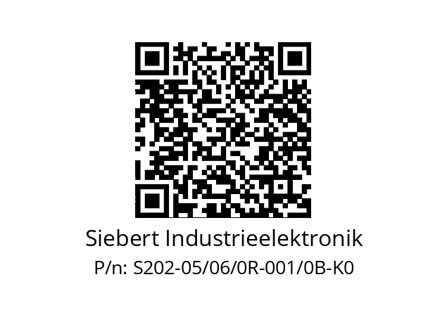   Siebert Industrieelektronik S202-05/06/0R-001/0B-K0