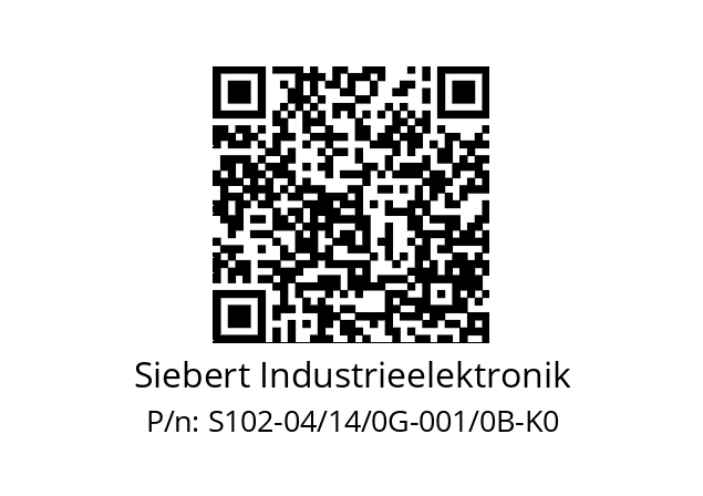   Siebert Industrieelektronik S102-04/14/0G-001/0B-K0