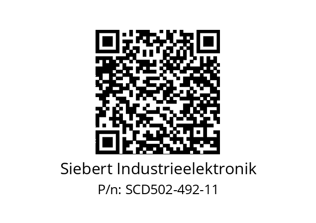   Siebert Industrieelektronik SCD502-492-11