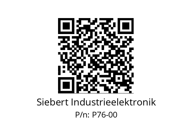   Siebert Industrieelektronik P76-00