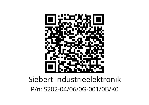   Siebert Industrieelektronik S202-04/06/0G-001/0B/K0