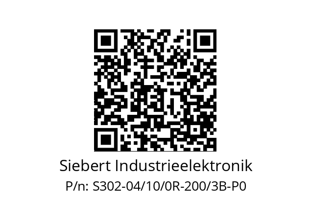   Siebert Industrieelektronik S302-04/10/0R-200/3B-P0