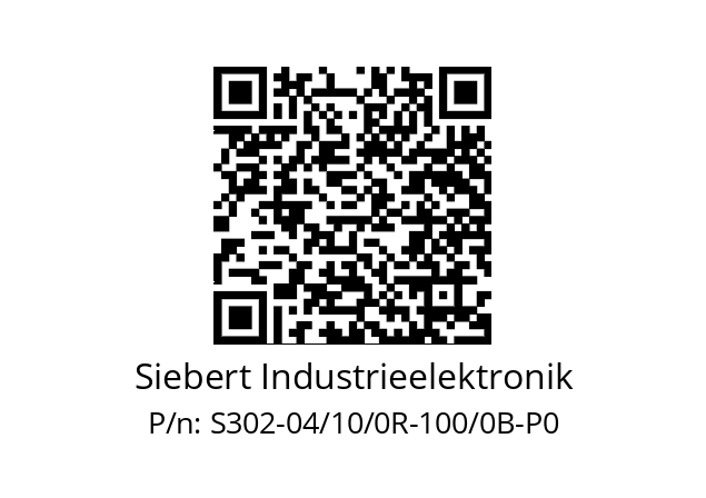   Siebert Industrieelektronik S302-04/10/0R-100/0B-P0