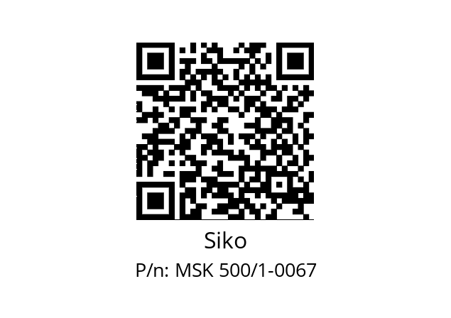   Siko MSK 500/1-0067