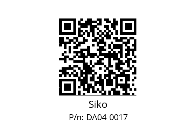   Siko DA04-0017