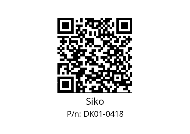   Siko DK01-0418