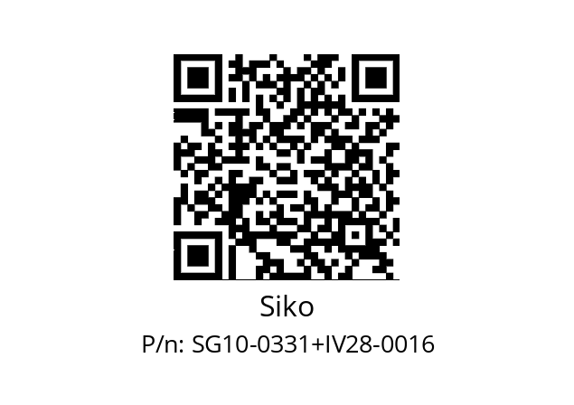   Siko SG10-0331+IV28-0016