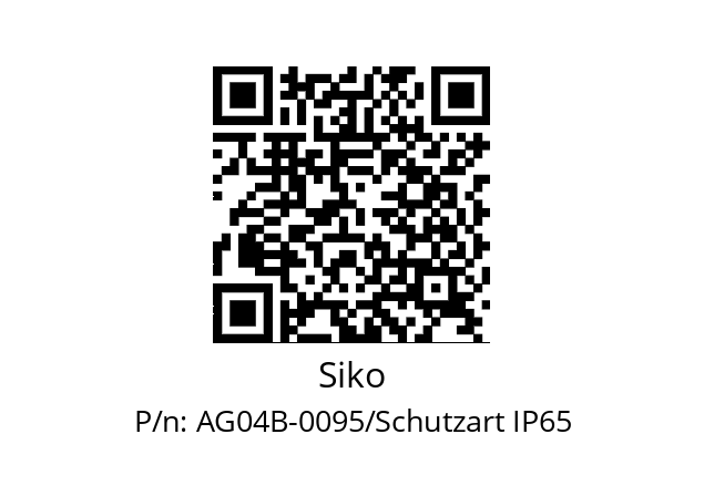   Siko AG04B-0095/Schutzart IP65