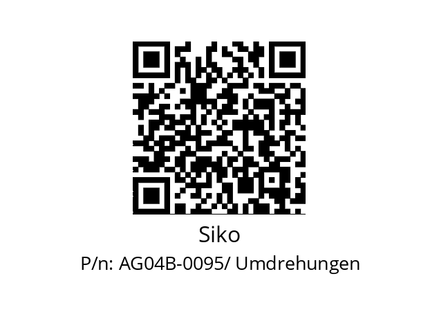   Siko AG04B-0095/ Umdrehungen