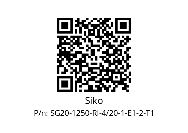   Siko SG20-1250-RI-4/20-1-E1-2-T1