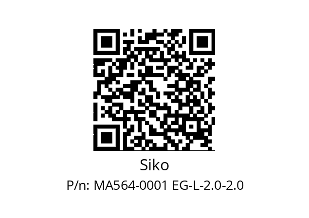   Siko MA564-0001 EG-L-2.0-2.0