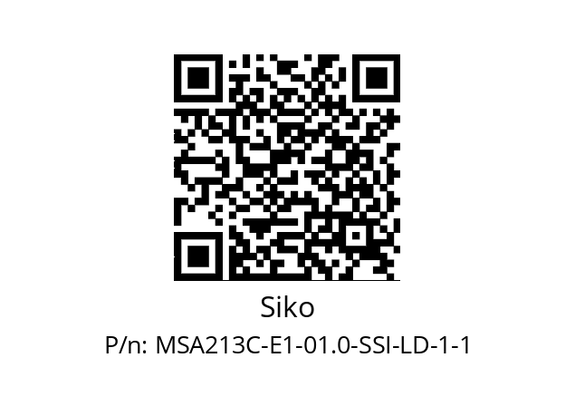   Siko MSA213C-E1-01.0-SSI-LD-1-1