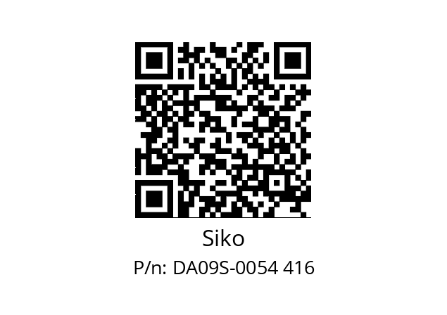   Siko DA09S-0054 416