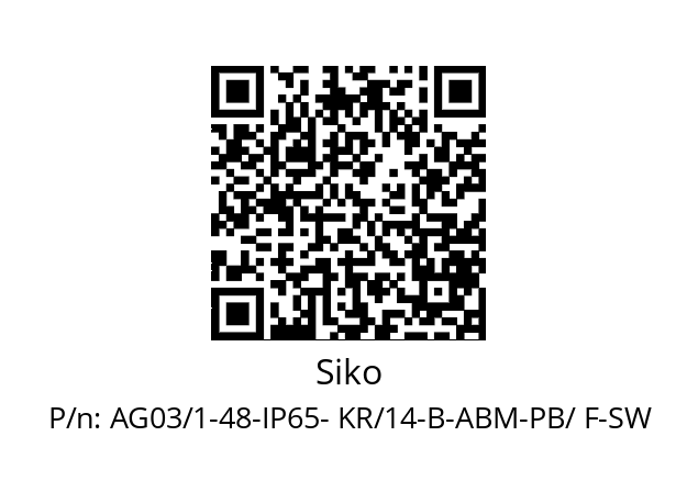   Siko AG03/1-48-IP65- KR/14-B-ABM-PB/ F-SW