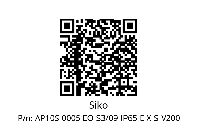   Siko AP10S-0005 EO-S3/09-IP65-E X-S-V200