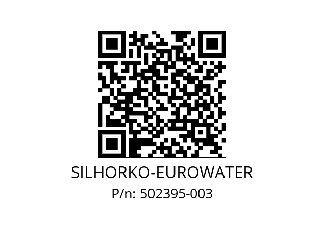   SILHORKO-EUROWATER 502395-003