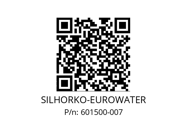   SILHORKO-EUROWATER 601500-007