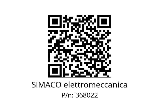   SIMACO elettromeccanica 368022