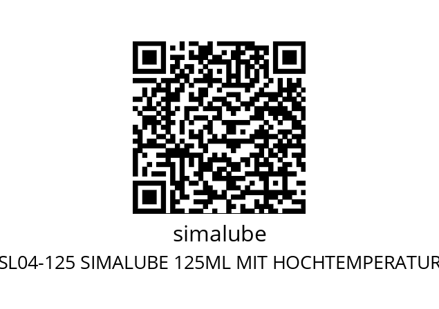   simalube SL04-125 SIMALUBE 125ML MIT HOCHTEMPERATURFETT