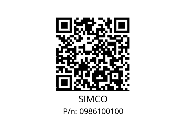   SIMCO 0986100100